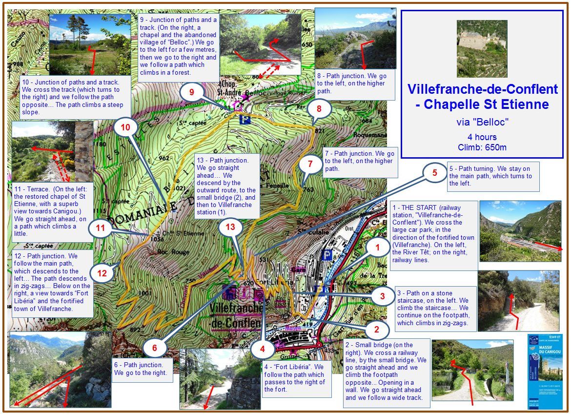 Villefranche - St-Etienne (description) map